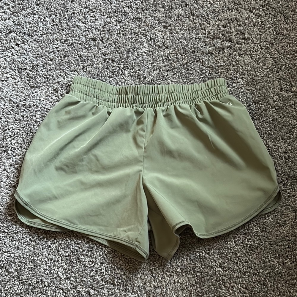 DSG Green Athletic Shorts Lightweight Elastic Waist
